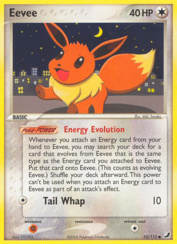 Eevee (55/115) [EX: Unseen Forces] | Tabernacle Games