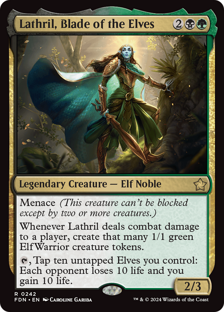Lathril, Blade of the Elves [Foundations] | Tabernacle Games