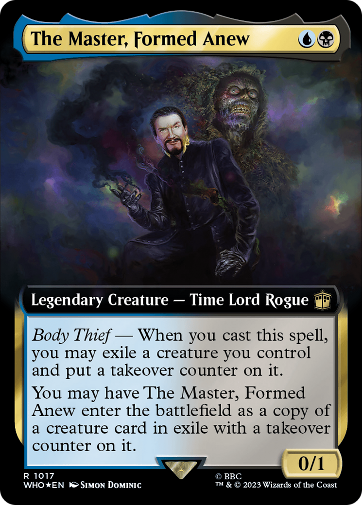 The Master, Formed Anew (Extended Art) (Surge Foil) [Doctor Who] | Tabernacle Games