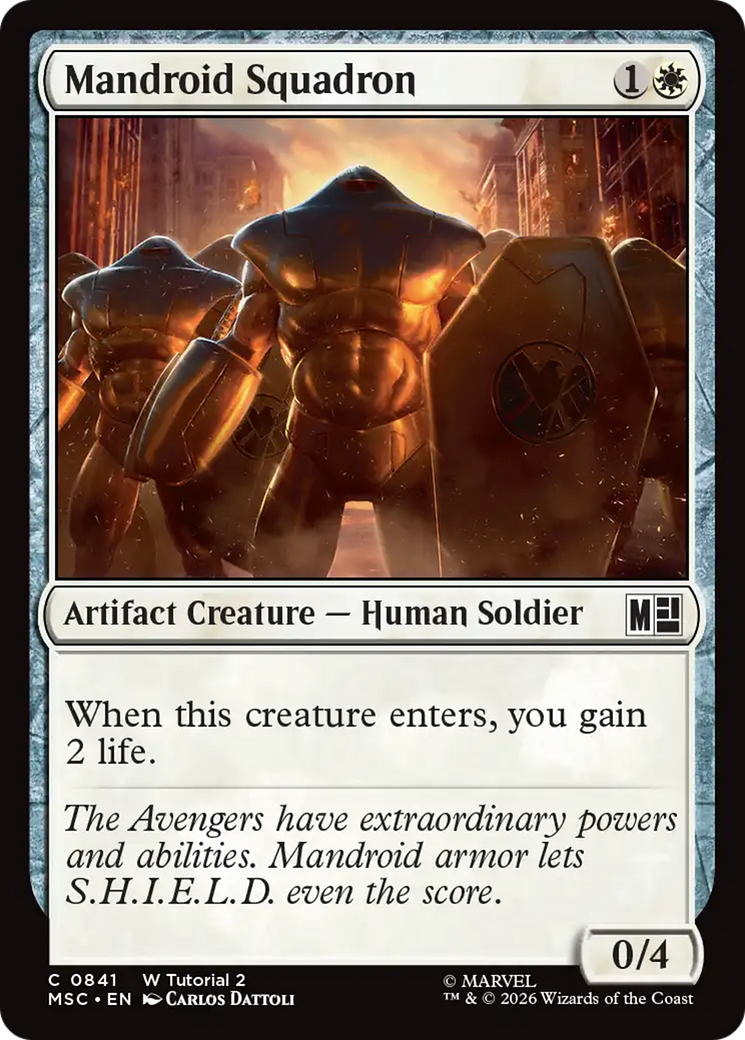 Mandroid Squadron (0841) [Marvel Super Heroes Commander] | Tabernacle Games