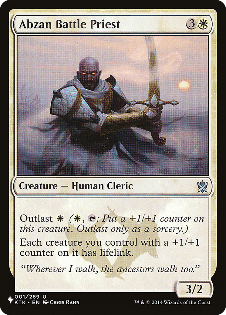 Abzan Battle Priest [The List Reprints] | Tabernacle Games