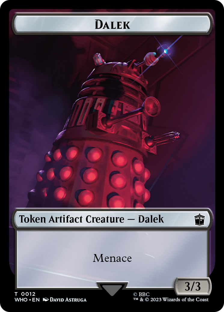 Dalek // Beast Double-Sided Token [Doctor Who Tokens] | Tabernacle Games