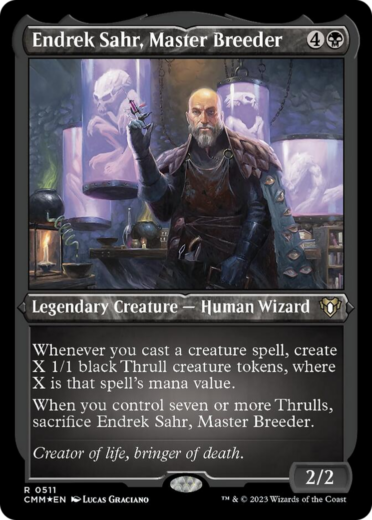 Endrek Sahr, Master Breeder (Foil Etched) [Commander Masters] | Tabernacle Games