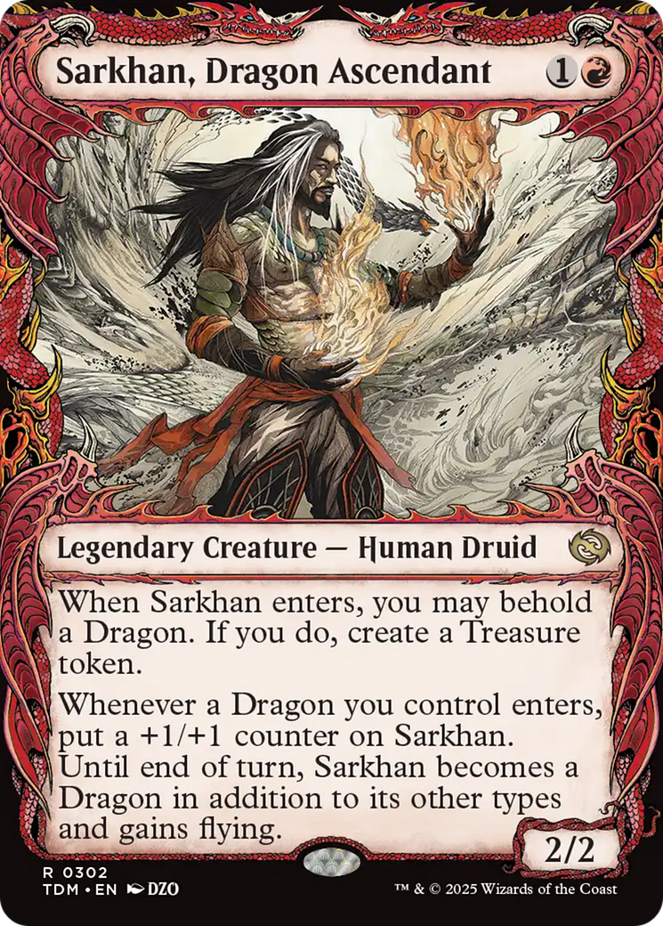 Sarkhan, Dragon Ascendant (0302) (Showcase) [Tarkir: Dragonstorm] | Tabernacle Games