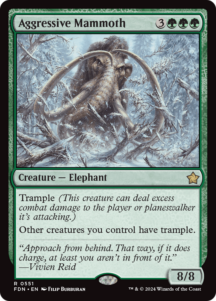 Aggressive Mammoth [Foundations] | Tabernacle Games