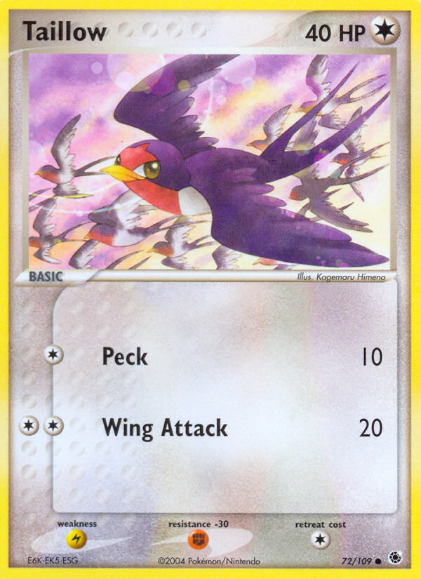 Taillow (72/109) [EX: Ruby & Sapphire] | Tabernacle Games