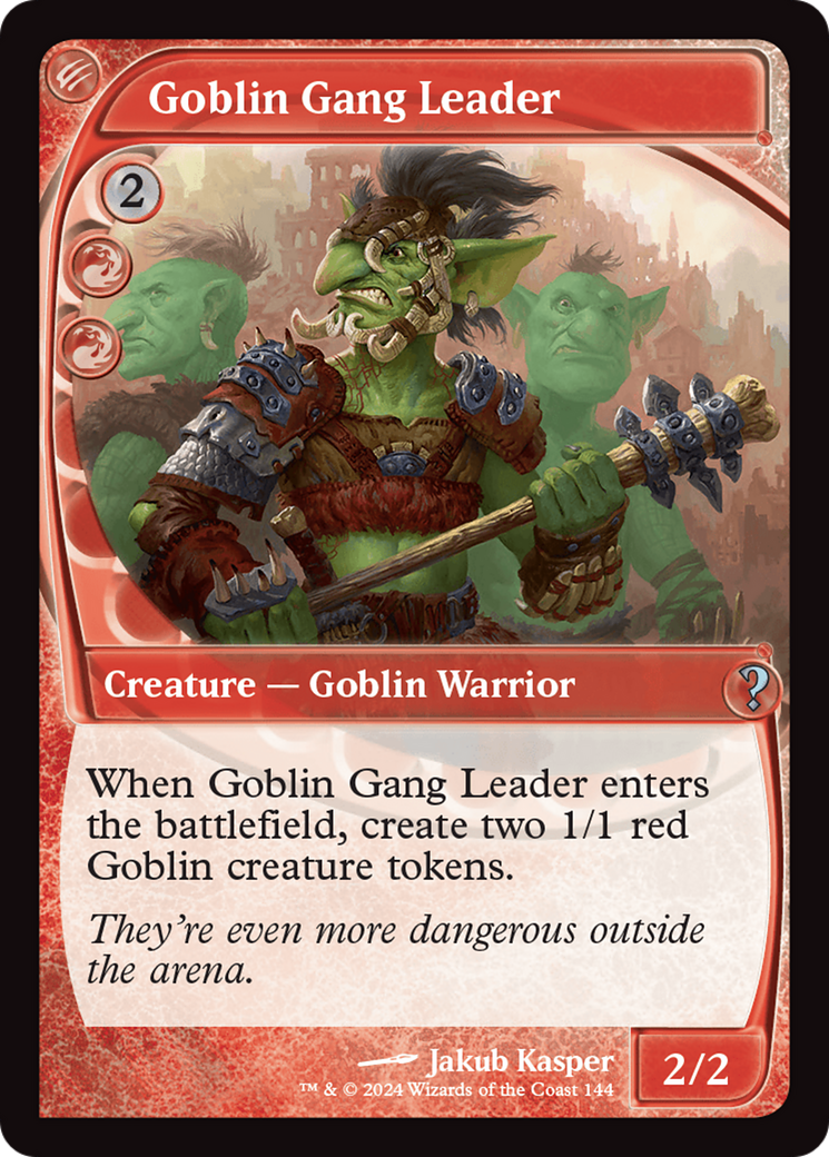 Goblin Gang Leader (Future Sight) [Mystery Booster 2] | Tabernacle Games