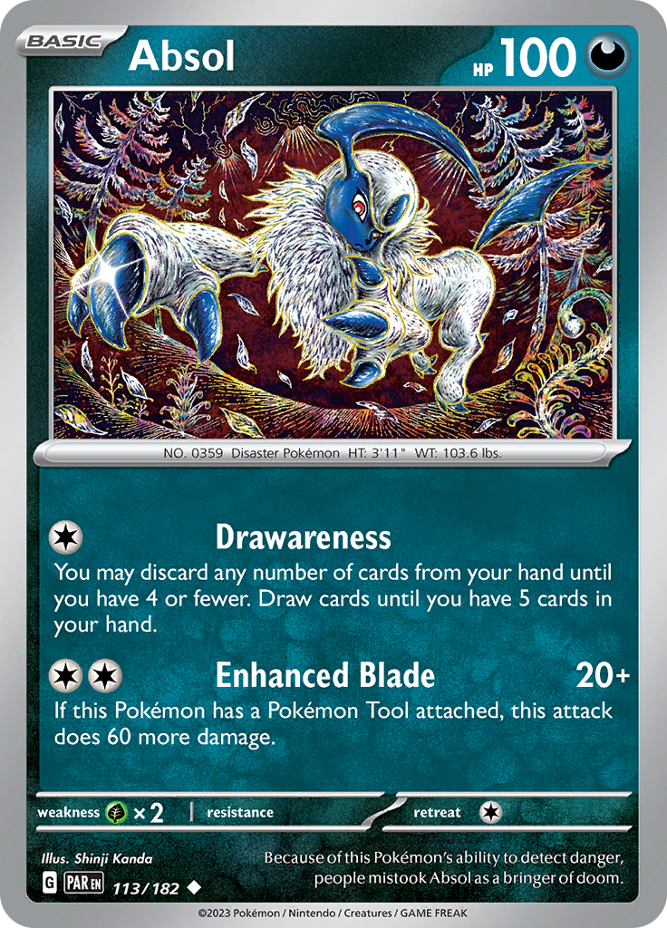 Absol (113/182) [Scarlet & Violet: Paradox Rift] | Tabernacle Games