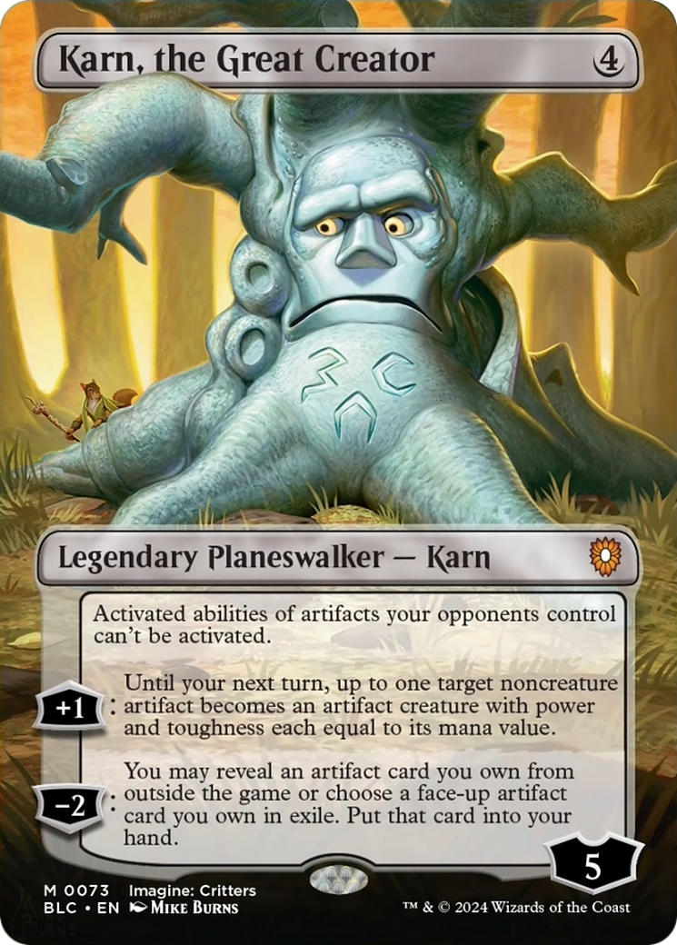 Karn, the Great Creator (Borderless) [Bloomburrow Commander] | Tabernacle Games