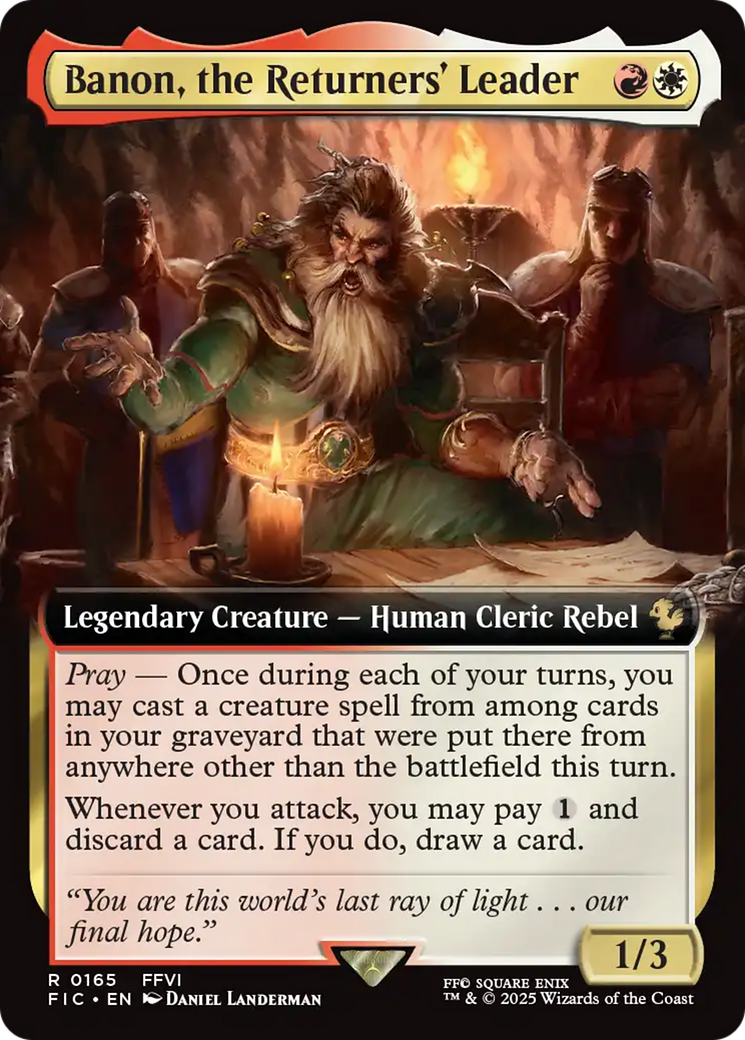 Banon, the Returners' Leader (Extended Art) [FINAL FANTASY Commander] | Tabernacle Games