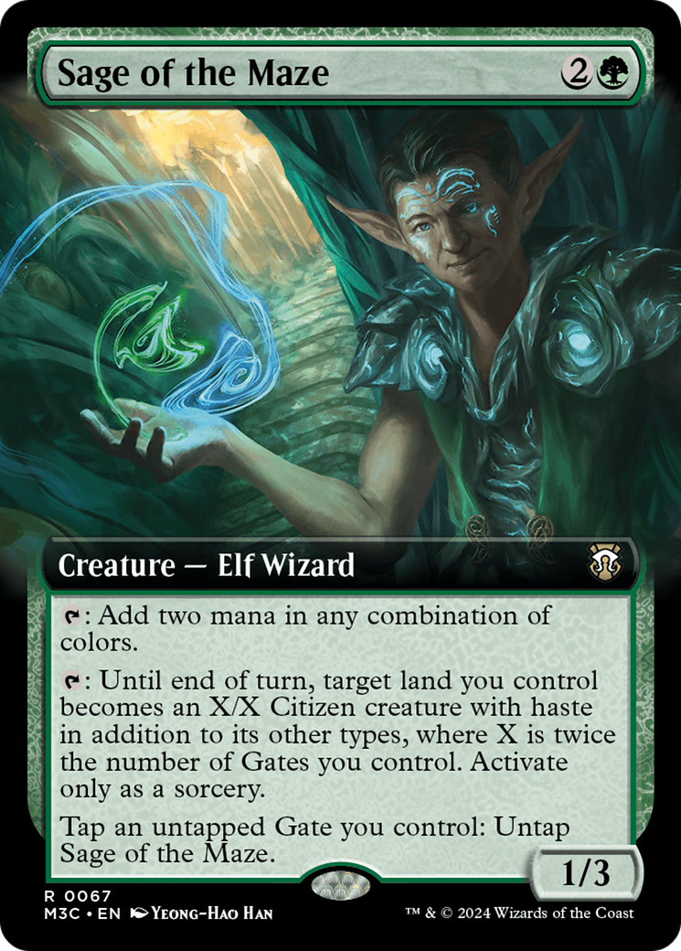 Sage of the Maze (Extended Art) [Modern Horizons 3 Commander] | Tabernacle Games