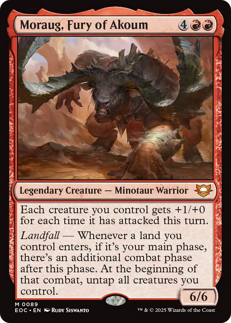 Moraug, Fury of Akoum [Edge of Eternities Commander] | Tabernacle Games