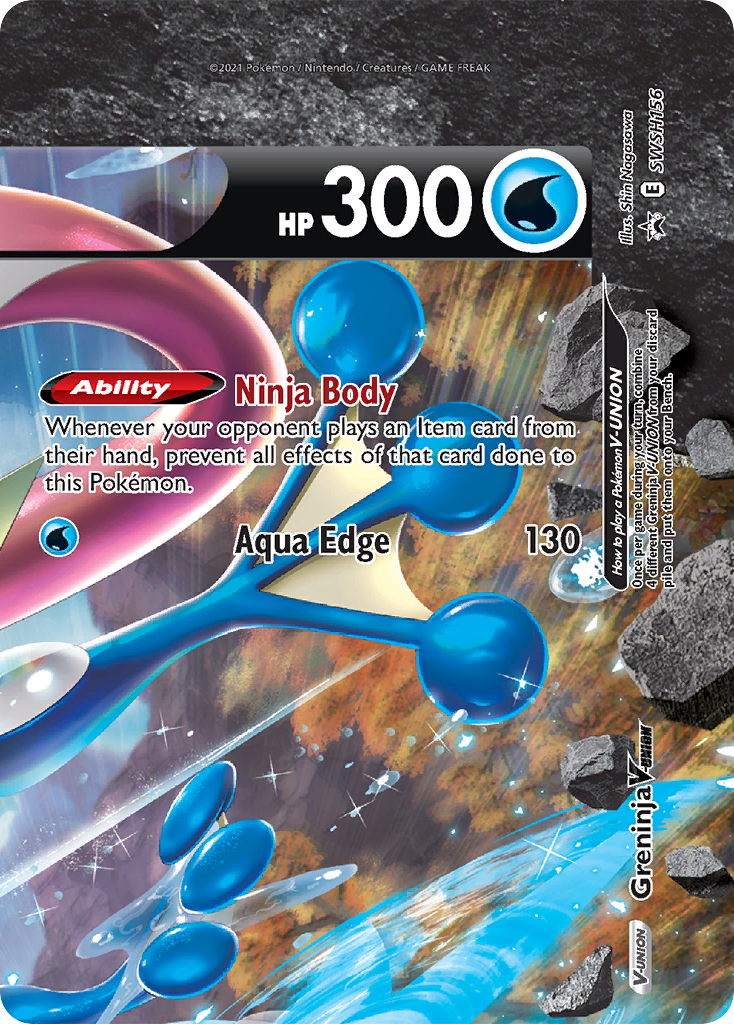 Greninja V-Union (SWSH156) [Sword & Shield: Black Star Promos] | Tabernacle Games