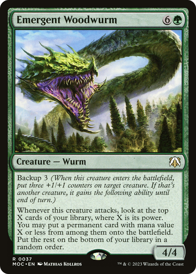 Emergent Woodwurm [March of the Machine Commander] | Tabernacle Games