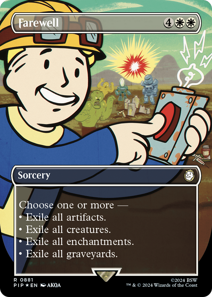 Farewell (Borderless) (Surge Foil) [Fallout] | Tabernacle Games