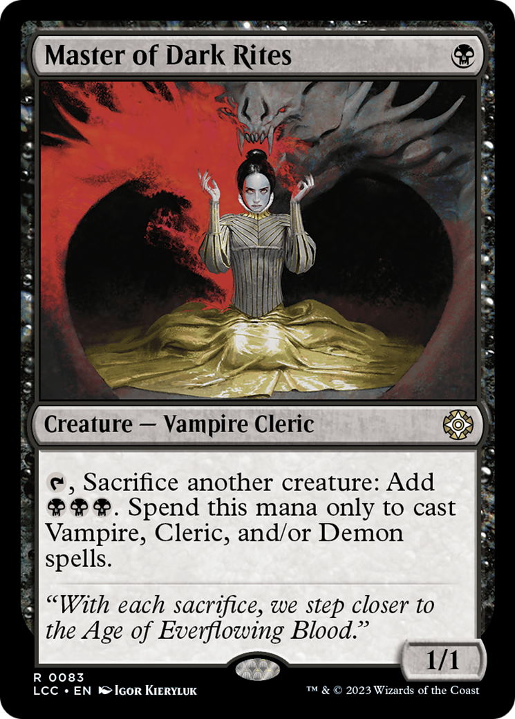 Master of Dark Rites [The Lost Caverns of Ixalan Commander] | Tabernacle Games