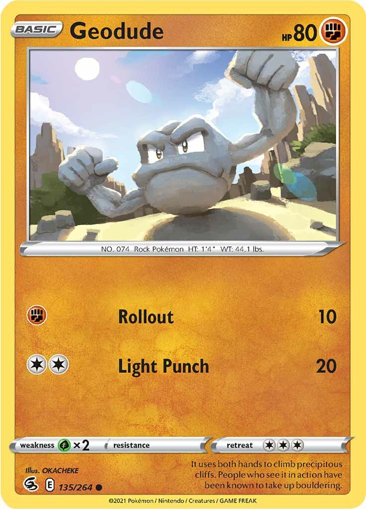 Geodude (135/264) [Sword & Shield: Fusion Strike] | Tabernacle Games