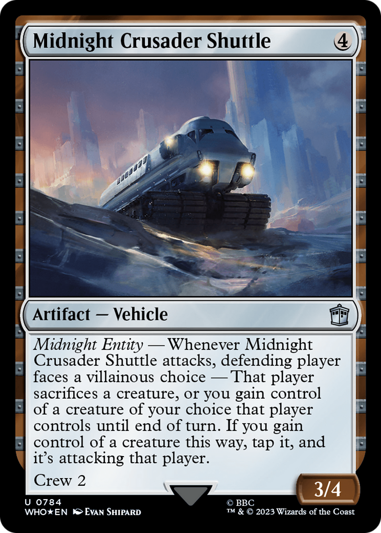 Midnight Crusader Shuttle (Surge Foil) [Doctor Who] | Tabernacle Games