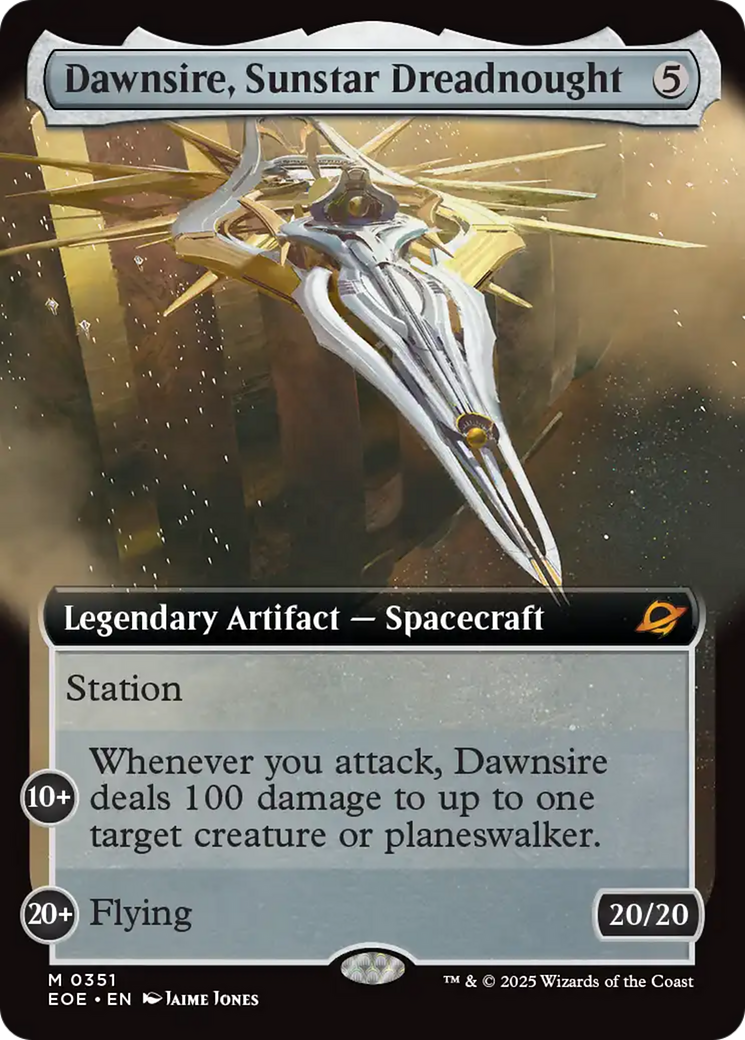 Dawnsire, Sunstar Dreadnought (Extended Art) [Edge of Eternities] | Tabernacle Games