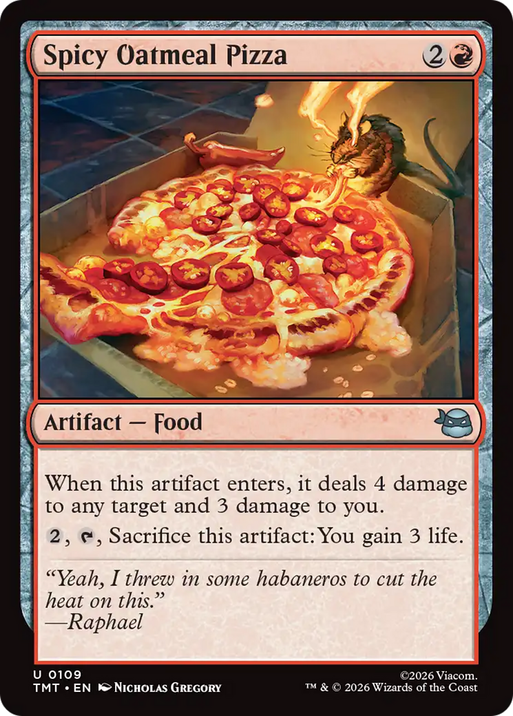 Spicy Oatmeal Pizza [Teenage Mutant Ninja Turtles] | Tabernacle Games