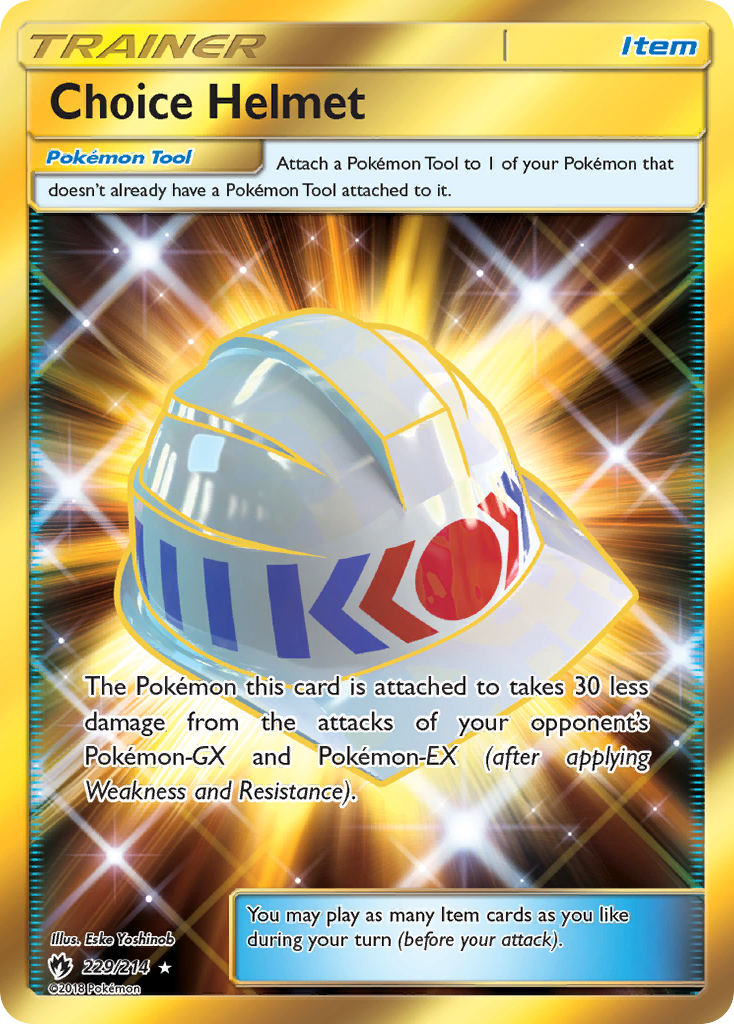 Choice Helmet (229/214) [Sun & Moon: Lost Thunder] | Tabernacle Games