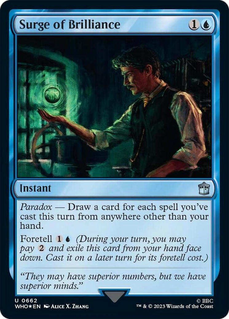 Surge of Brilliance (Surge Foil) [Doctor Who] | Tabernacle Games