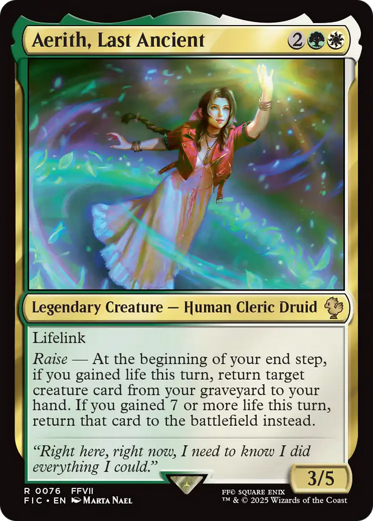 Aerith, Last Ancient [FINAL FANTASY Commander] | Tabernacle Games