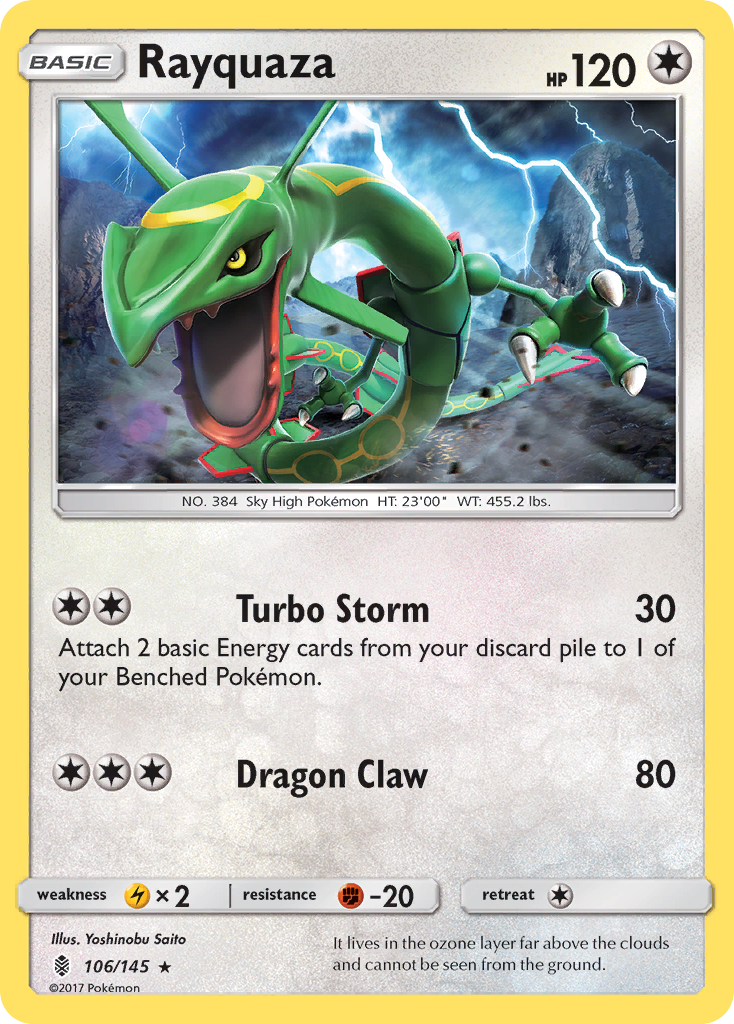 Rayquaza (106/145) [Sun & Moon: Guardians Rising] | Tabernacle Games