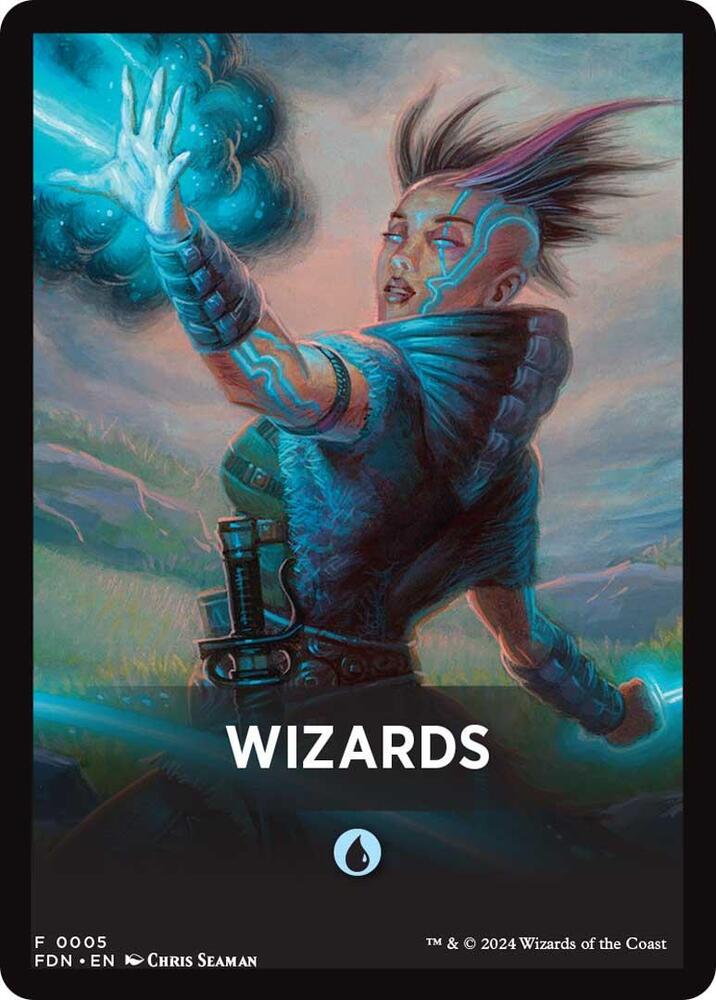 Wizards Theme Card [Foundations Tokens] | Tabernacle Games