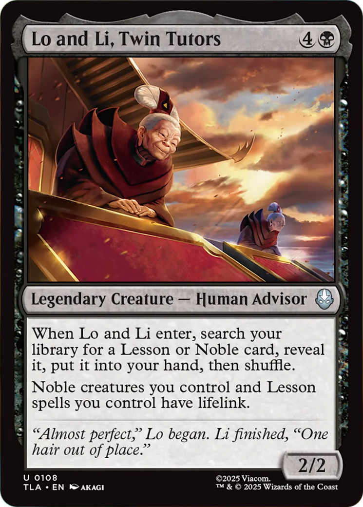 Lo and Li, Twin Tutors [Avatar: The Last Airbender] | Tabernacle Games