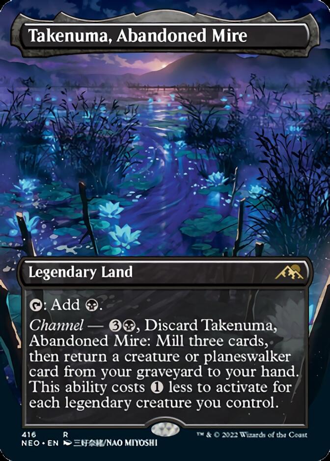 Takenuma, Abandoned Mire (Borderless Alternate Art) [Kamigawa: Neon Dynasty] | Tabernacle Games