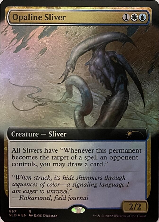 Opaline Sliver (Extended Art) [Secret Lair Drop Promos] | Tabernacle Games