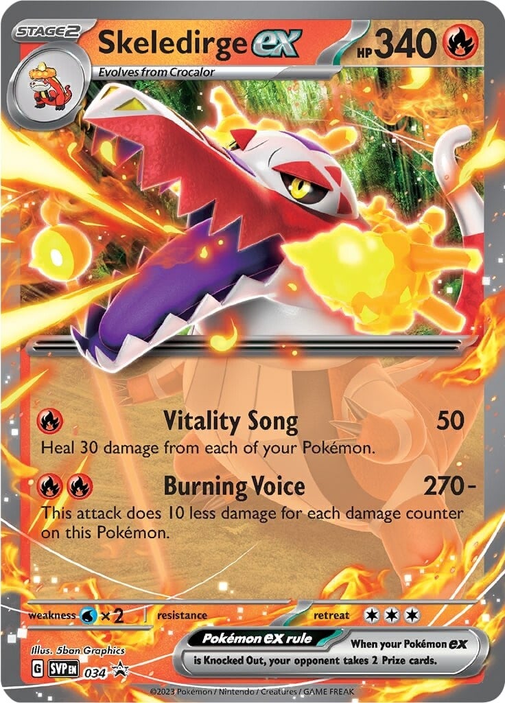 Skeledirge ex (034) [Scarlet & Violet: Black Star Promos] | Tabernacle Games