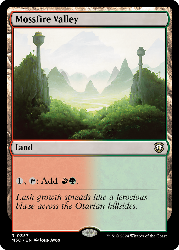 Mossfire Valley (Ripple Foil) [Modern Horizons 3 Commander] | Tabernacle Games