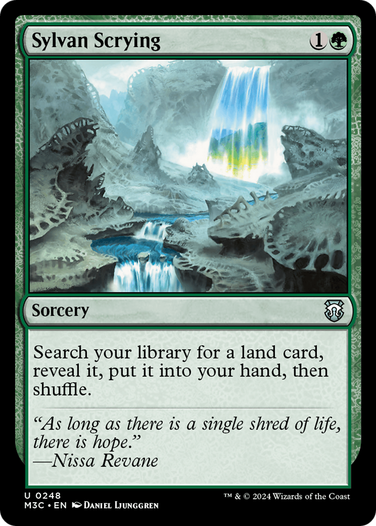 Sylvan Scrying (Ripple Foil) [Modern Horizons 3 Commander] | Tabernacle Games