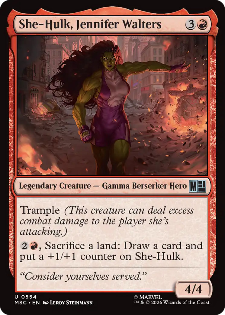 She-Hulk, Jennifer Walters [Marvel Super Heroes Commander] | Tabernacle Games