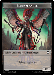 Copy (Ripple Foil) // Eldrazi Angel Double-Sided Token [Modern Horizons 3 Commander Tokens] | Tabernacle Games