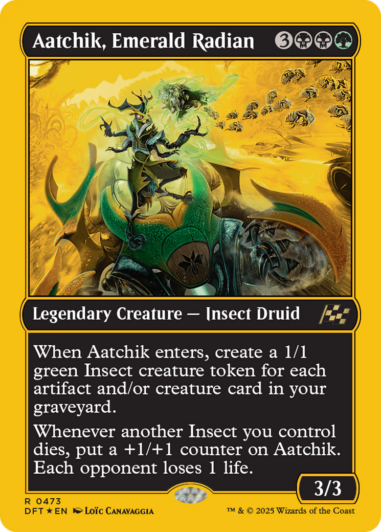 Aatchik, Emerald Radian (First-Place Foil) [Aetherdrift] | Tabernacle Games