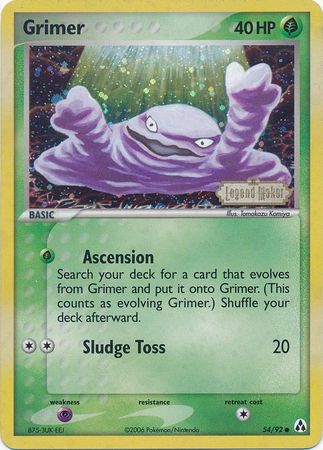 Grimer (54/92) (Stamped) [EX: Legend Maker] | Tabernacle Games