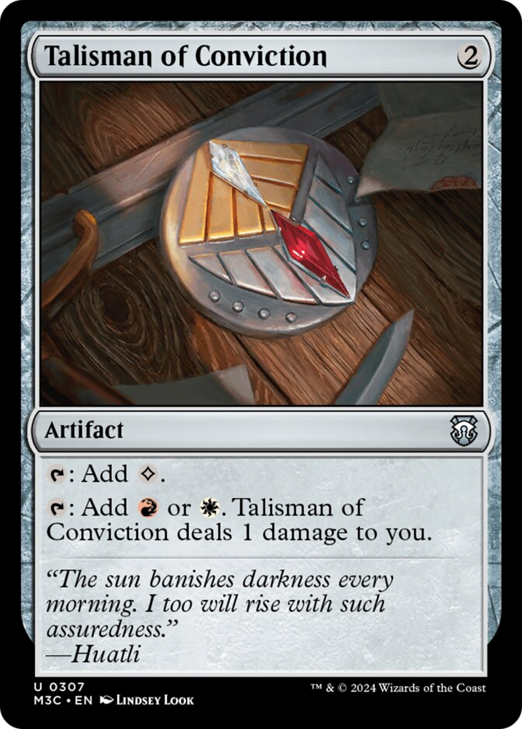 Talisman of Conviction [Modern Horizons 3 Commander] | Tabernacle Games