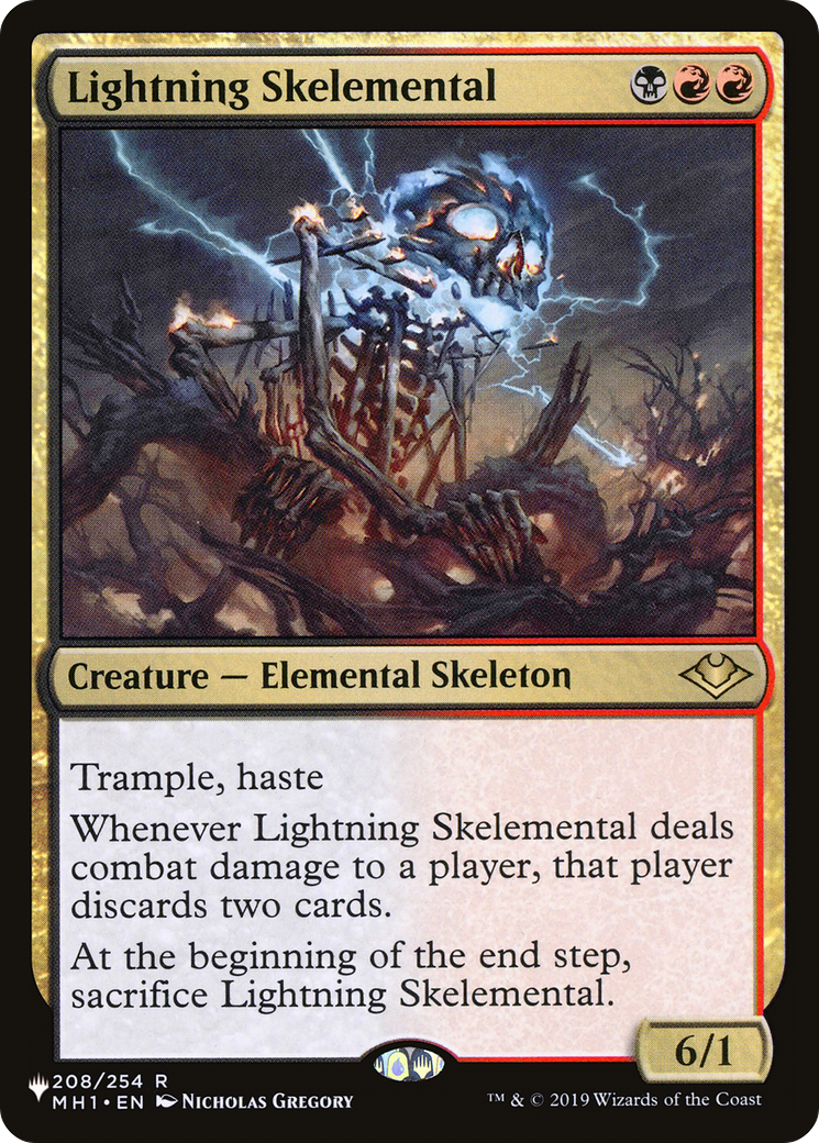 Lightning Skelemental [The List Reprints] | Tabernacle Games