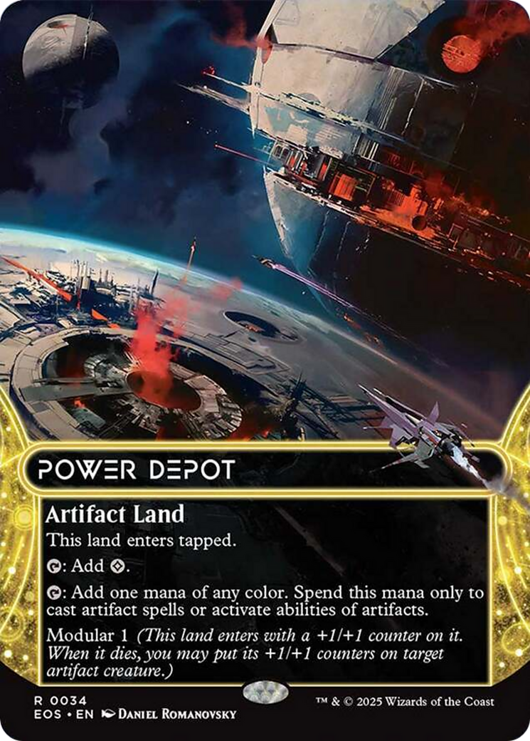 Power Depot (0034) (Borderless) [Edge of Eternities: Stellar Sights] | Tabernacle Games