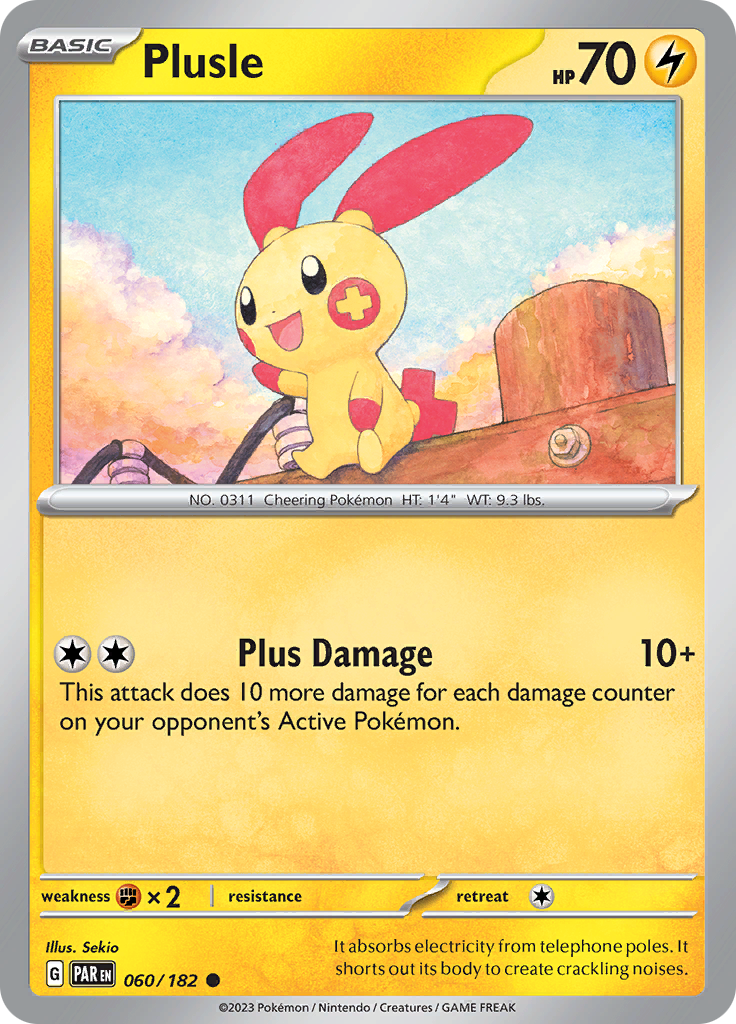 Plusle (060/182) [Scarlet & Violet: Paradox Rift] | Tabernacle Games