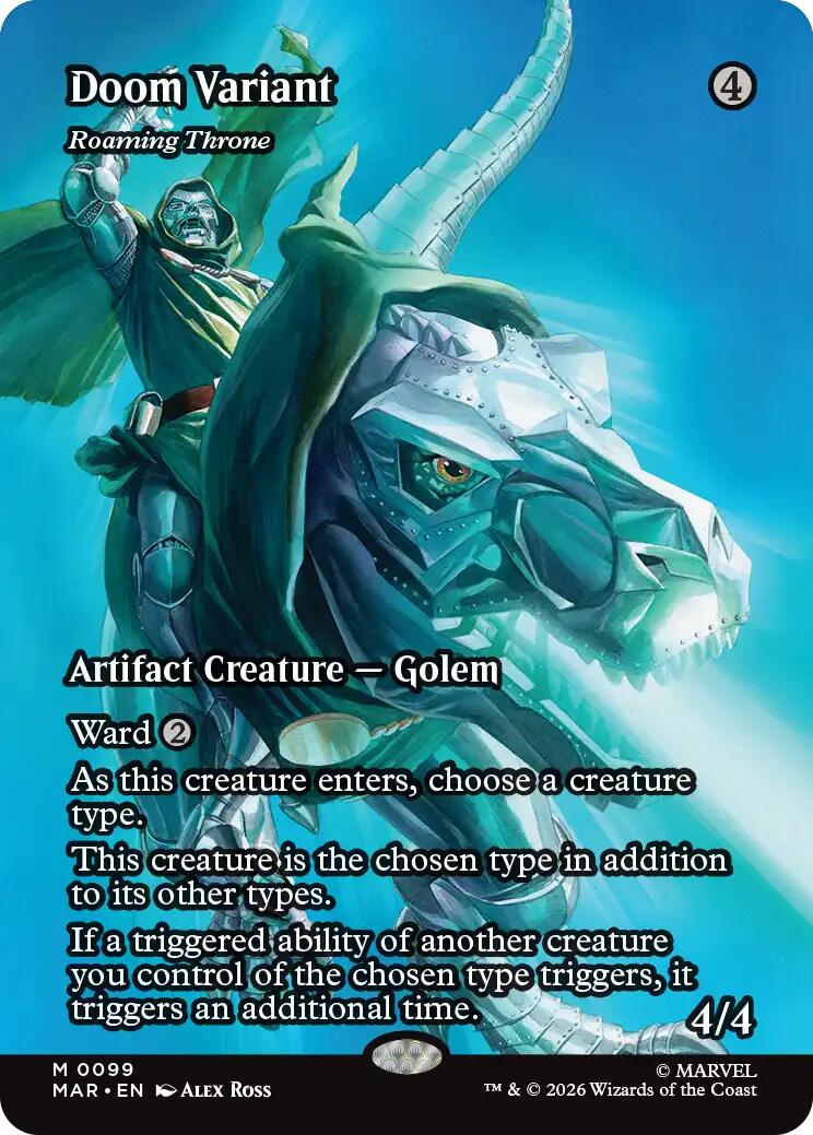 Doom Variant - Roaming Throne (Borderless) [Marvel Universe: Eternal-Legal] | Tabernacle Games