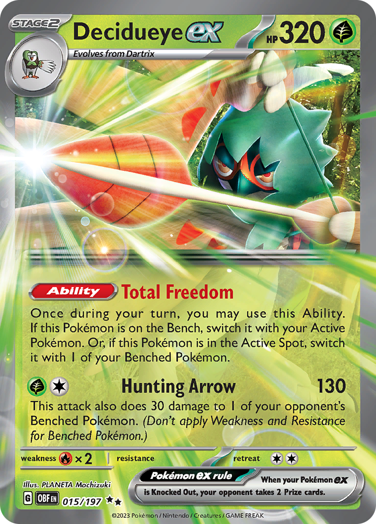 Decidueye ex (015/197) [Scarlet & Violet: Obsidian Flames] | Tabernacle Games