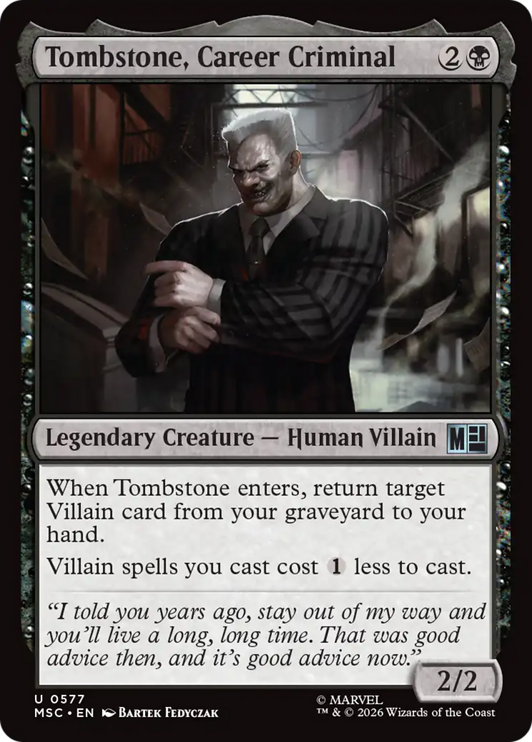 Tombstone, Career Criminal [Marvel Super Heroes Commander] | Tabernacle Games