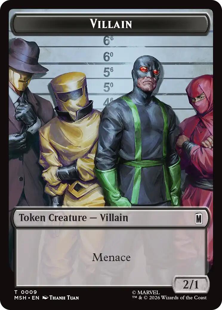 Villain // Treasure Double-Sided Token [Marvel Super Heroes Tokens] | Tabernacle Games