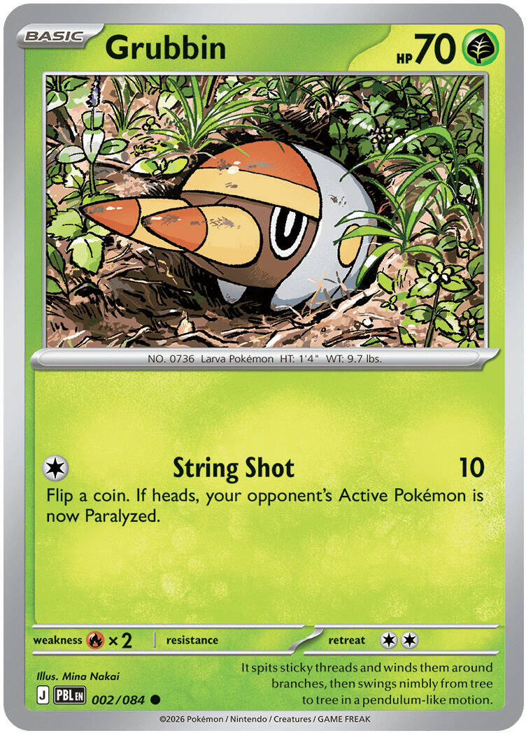 Grubbin (002/084) [Mega Evolution: Pitch Black] | Tabernacle Games