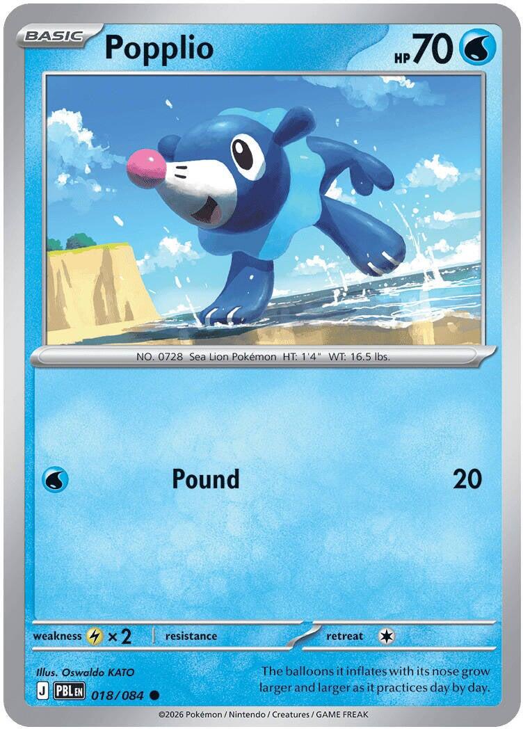 Popplio (018/084) [Mega Evolution: Pitch Black] | Tabernacle Games
