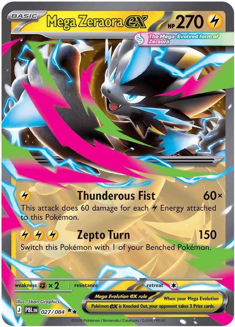 Mega Zeraora ex (027/084) [Mega Evolution: Pitch Black] | Tabernacle Games